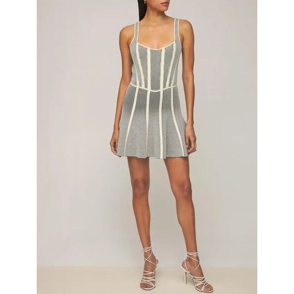 Dion Lee Rib Knit Corset Mini Dress - Picture 1 of 5